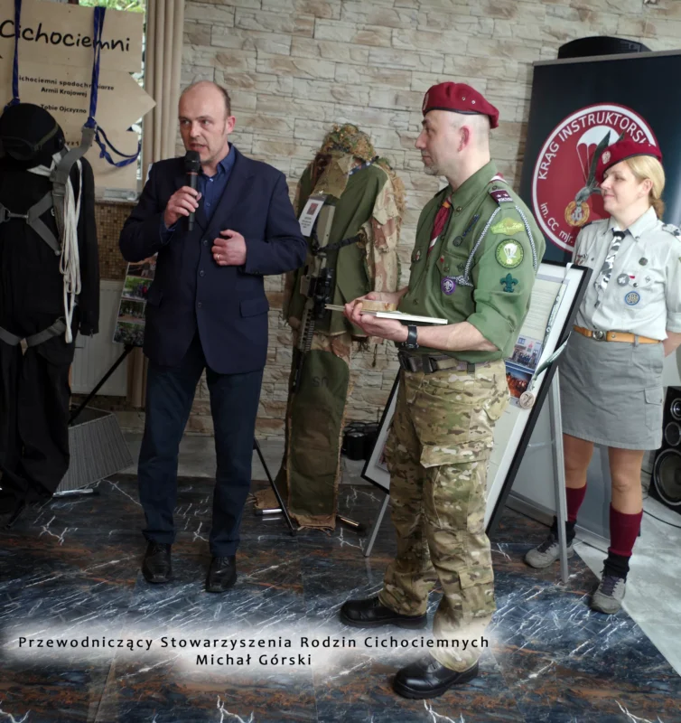 Przewodniczacy Stowarzyszenia Rodzin Cichociemnych Michal Gorski